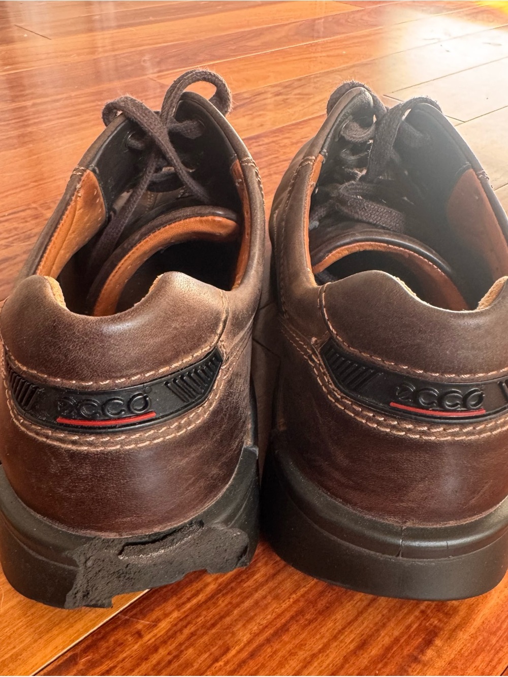 ECCO Men's Brown Leather Casual 42